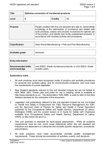 NZQA registered unit standard 20020 version 3  Page 1 of 5