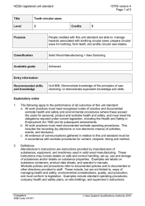 NZQA registered unit standard 15760 version 4  Page 1 of 5