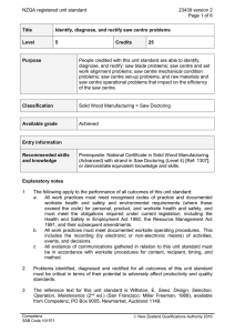 NZQA registered unit standard 23439 version 2  Page 1 of 6