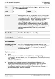 NZQA registered unit standard 24778 version 2  Page 1 of 5