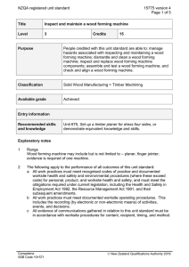 NZQA registered unit standard 15775 version 4  Page 1 of 5
