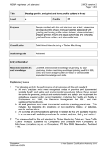 NZQA registered unit standard 23105 version 2  Page 1 of 6