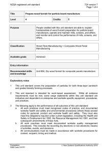 NZQA registered unit standard 724 version 7  Page 1 of 4