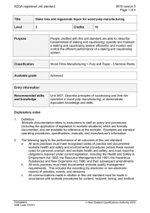 NZQA registered unit standard 3618 version 5  Page 1 of 4