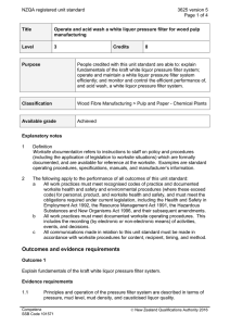 NZQA registered unit standard 3625 version 5  Page 1 of 4