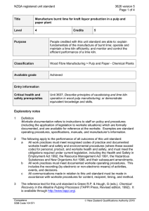 NZQA registered unit standard 3626 version 5  Page 1 of 4