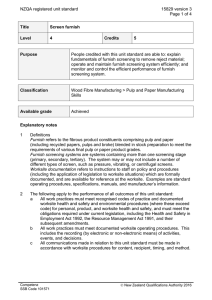 NZQA registered unit standard 15829 version 3  Page 1 of 4