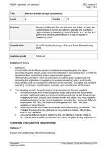 NZQA registered unit standard 15831 version 3  Page 1 of 4