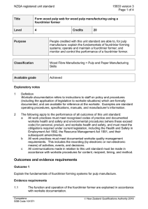 NZQA registered unit standard 15833 version 3  Page 1 of 4