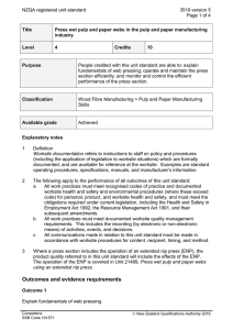 NZQA registered unit standard 3519 version 5  Page 1 of 4