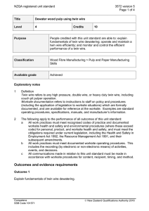 NZQA registered unit standard 3572 version 5  Page 1 of 4