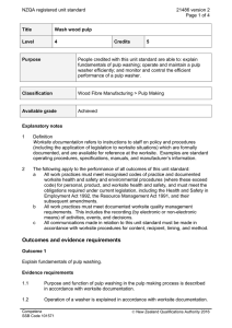 NZQA registered unit standard 21486 version 2  Page 1 of 4