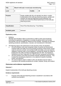 NZQA registered unit standard 3547 version 5  Page 1 of 4