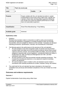 NZQA registered unit standard 3551 version 5  Page 1 of 4