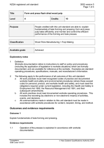 NZQA registered unit standard 3552 version 5  Page 1 of 4