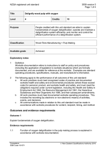NZQA registered unit standard 3559 version 5  Page 1 of 4