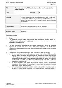 NZQA registered unit standard 16579 version 5  Page 1 of 4