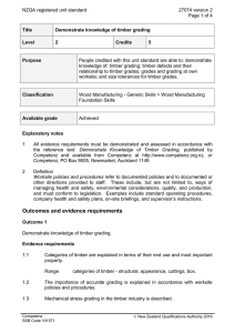 NZQA registered unit standard 27074 version 2  Page 1 of 4