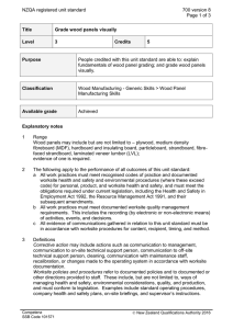 NZQA registered unit standard 700 version 8  Page 1 of 3