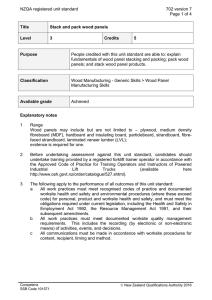 NZQA registered unit standard 702 version 7  Page 1 of 4