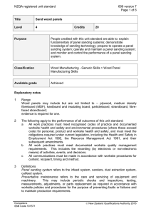 NZQA registered unit standard 699 version 7  Page 1 of 6