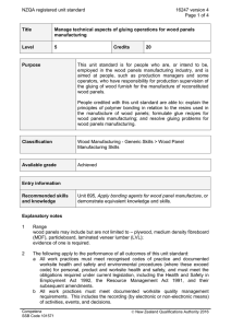 NZQA registered unit standard 16247 version 4  Page 1 of 4
