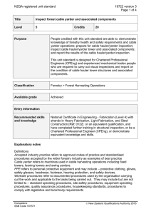 NZQA registered unit standard 19722 version 3  Page 1 of 4