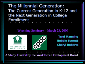 Wyoming Seminary Millennials Presentation