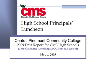 2009 HS Principals Report