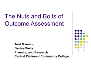 Nuts and Bolts of Outcomes Workshop