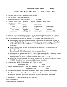 2004.66 - HOST 260 Hospitality Law (modification)