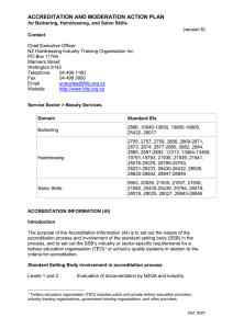 ACCREDITATION AND MODERATION ACTION PLAN