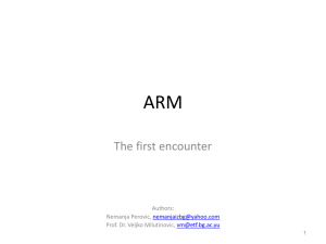 ARM introduzione generale