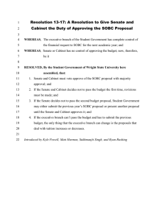 13-17: A Resolution to Give Senate and Cabinet the Duty of Approving the SOBC Proposal 