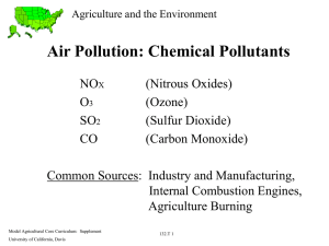 Air Pollution: Chemical Pollutants