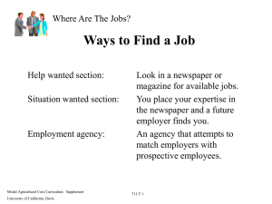 Ways to Find a Job