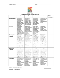 CDEC 1356 Grading Rubrics Fall 2013.doc