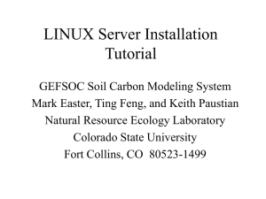 LINUX Server Installation Tutorial