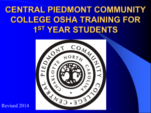 2014-2015OSHA’S BLOODBORNE PATHOGENS STANDARD 1ST YR STUDENTS.ppt