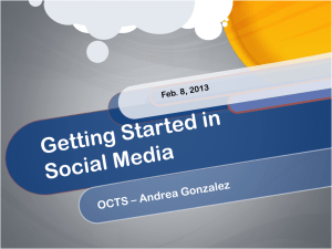 Part 1: Getting Started in Social Media