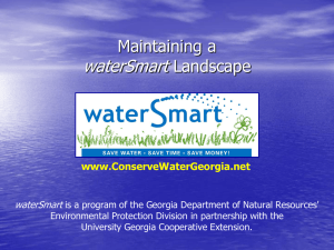 Maintaining a waterSmart Landscape