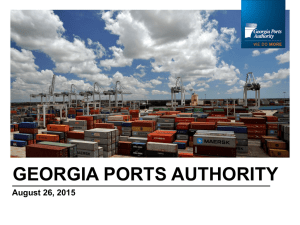 Lee Beckmann - Georgia Ports Authority Presentation