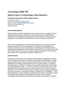 Cosmetology CSME 1491 revised with slos.doc