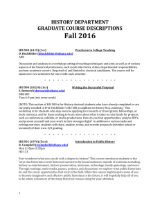 Fall 2016 Graduate Courses
