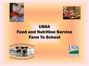 USDA Food and Nutrition Service Farm to School