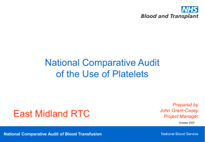 East Midlands RTC platelet regional slideshow