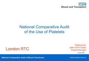 London RTC platelet regional slideshow