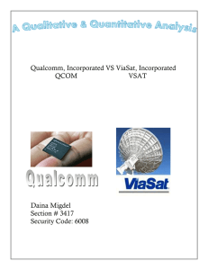 Qualcomm, Incorporated QCOM VS ViaSat, Incorporated VSAT