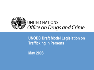 UNODC Draft Model Legislation on Trafficking in Persons