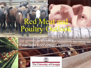 Red Meat and Poultry Outlook Curt Lacy Extension Economist-Livestock